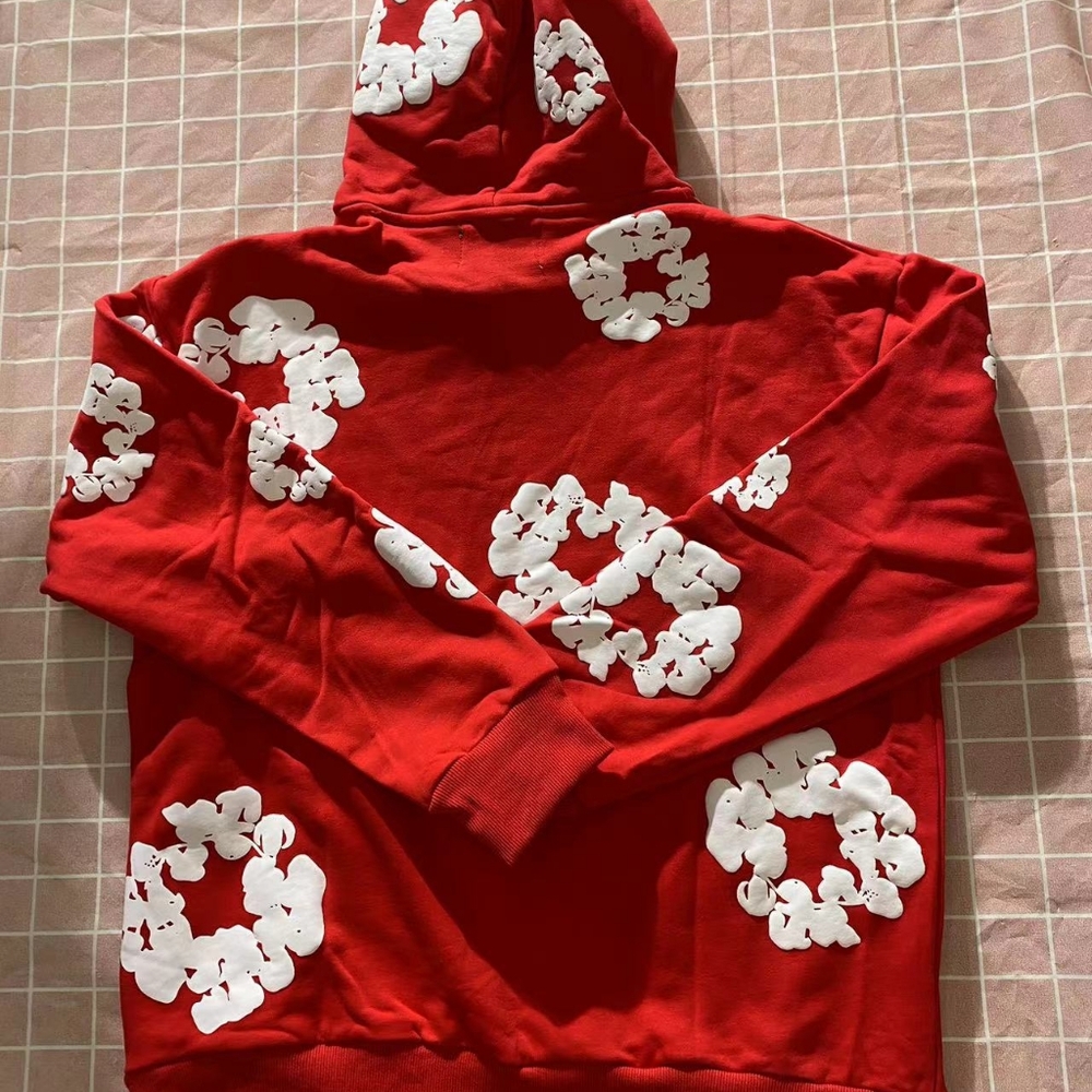 Denim Tear Hoodie red - Picture 4 of 4